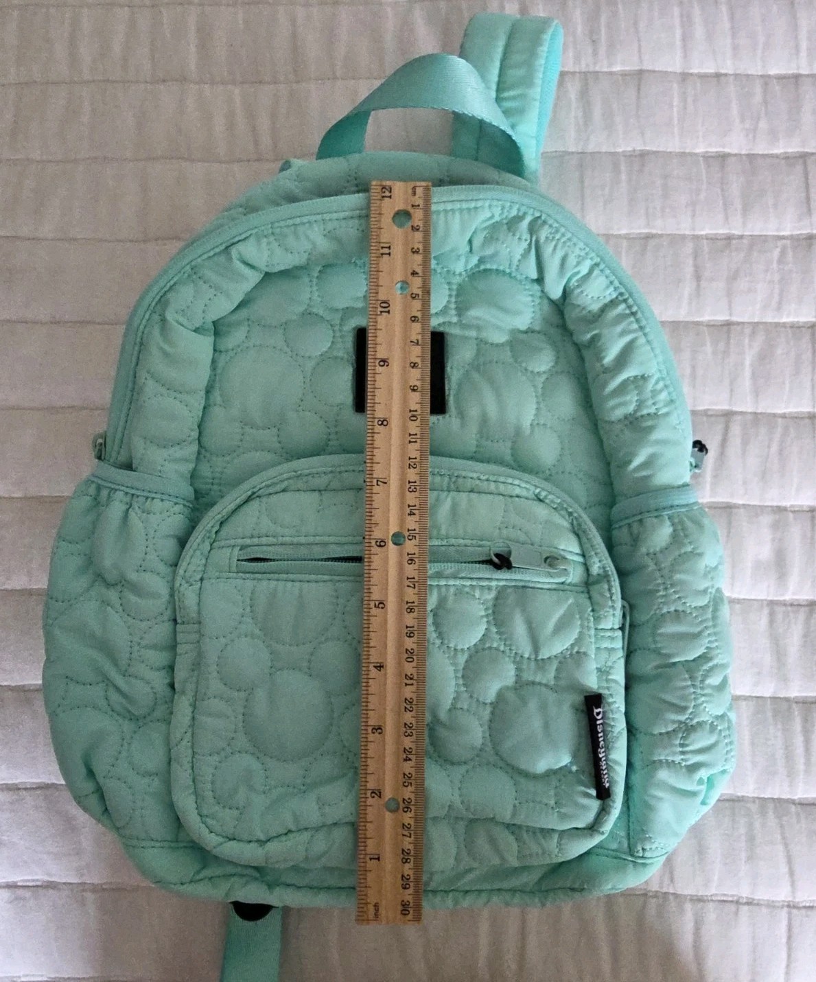 Disneyland Resort - Teal Mini Backpack with Quilted Mickey Ear Stitching (New!)