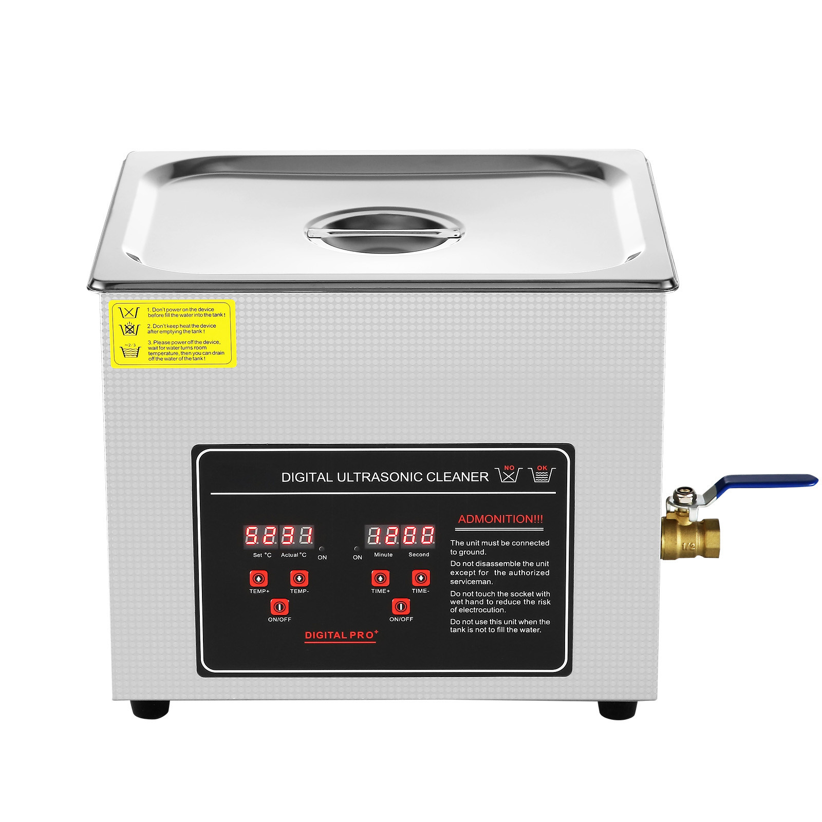 10L Ultrasonic Cleaner with Timer Heating Machine Digital Sonic Cleaner