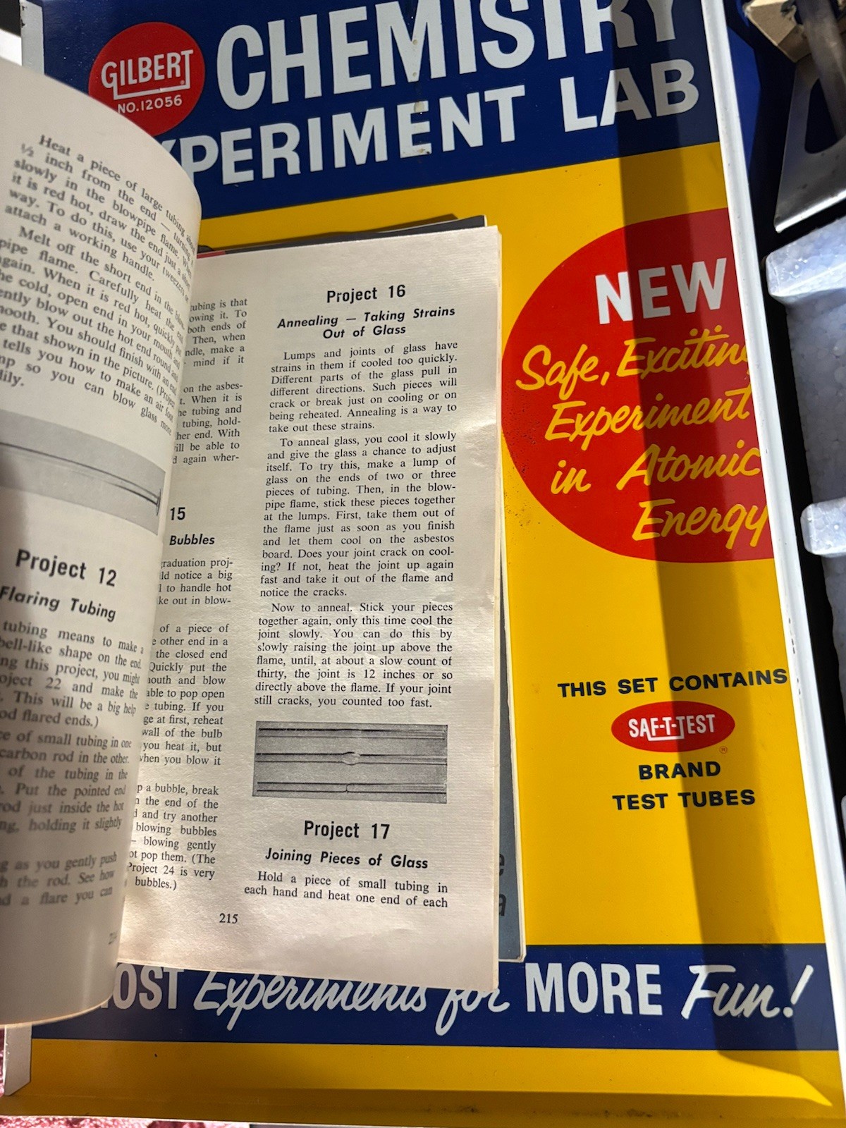 Vintage 1963 Gilbert Chemistry Lab Complete W/ Chemicals 100% Intact