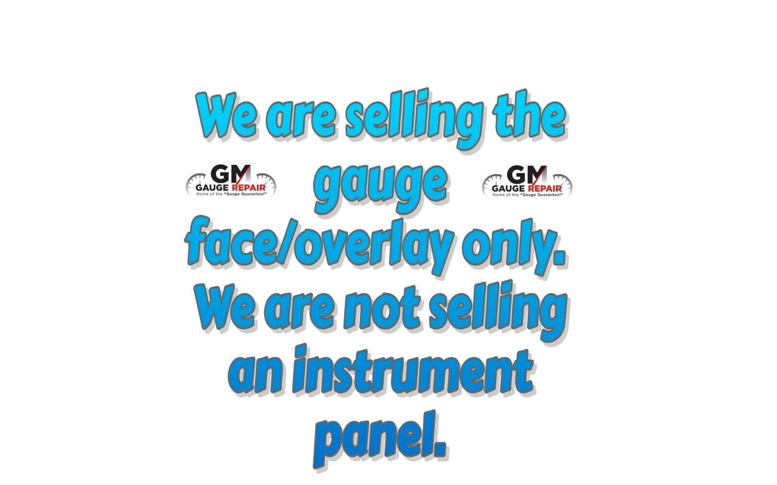 Custom White Gauge Face Overlay 2007-2013 Silverado Sierra Tahoe Gas Clusters