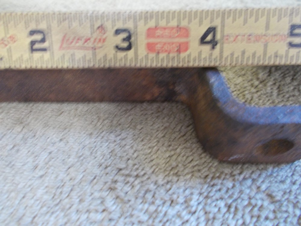 VINTAGE HANDLE CAST IRON DRAWER PULL BARN BLACKSMITH HAND MADE PRIMITIVE