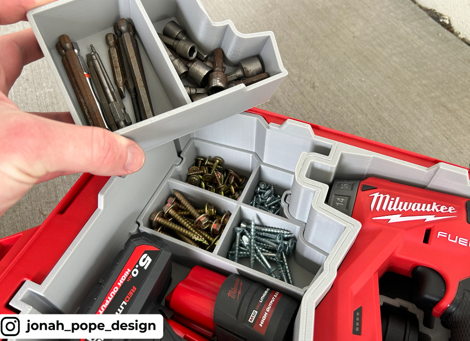 Milwaukee Packout Insert for Install Driver - New Design V2 (Insert Only)