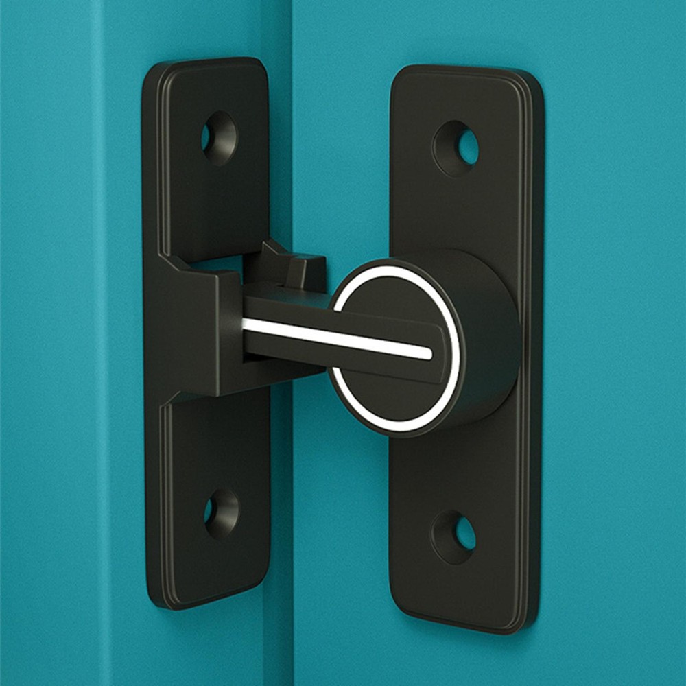 90° Keyless Interior Door Bolt Luminous Surface-mounted Room Door Latch ff