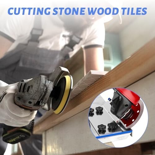 45° Tile Chamfering Tool & Cutter Stand for Angle Grinder - 100-Type Attachments