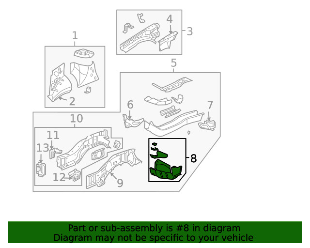 Genuine GM Rail Assembly Bracket 88980844