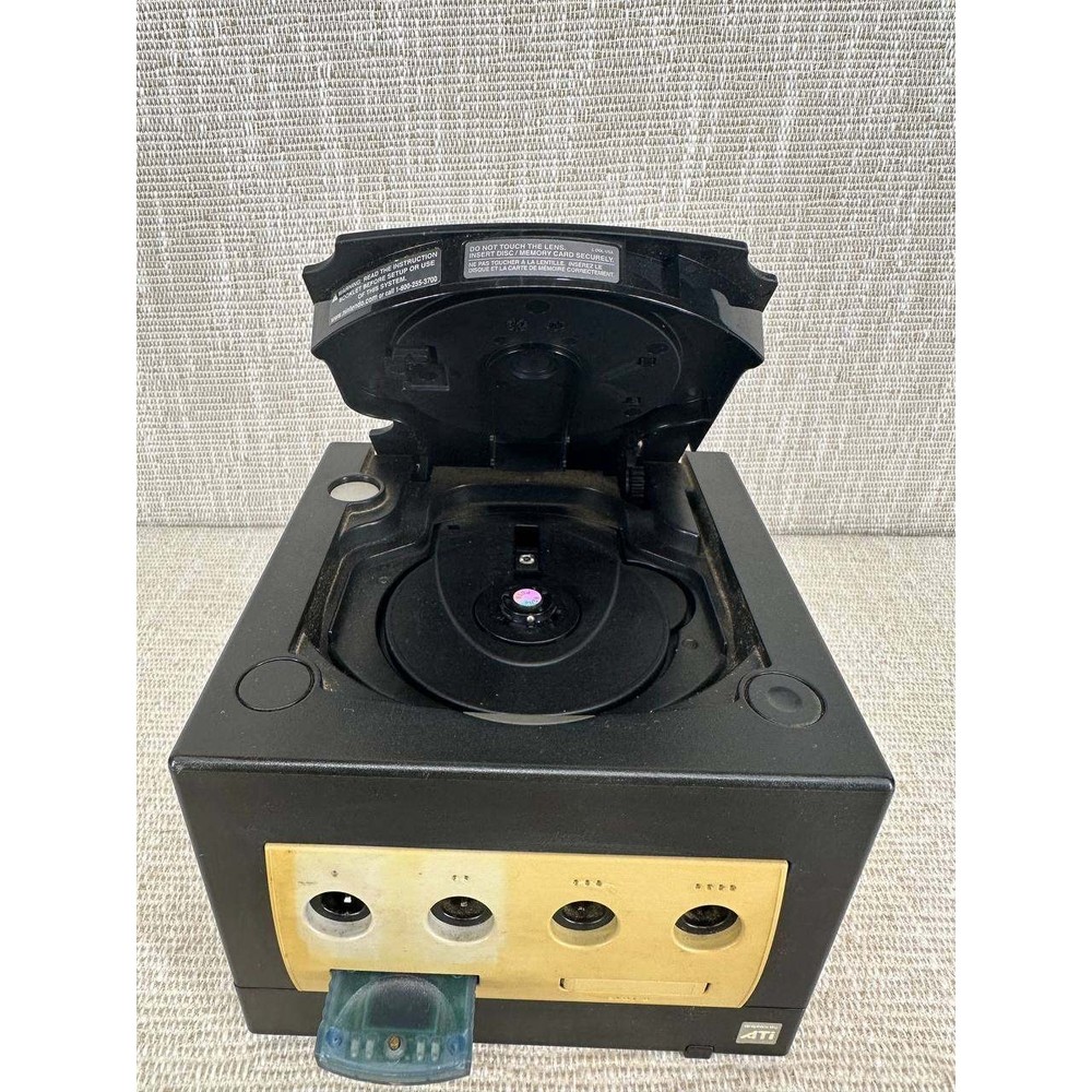 Nintendo GameCube DOL-001 Jet Black Console Bundle with Controller & Power 17-2