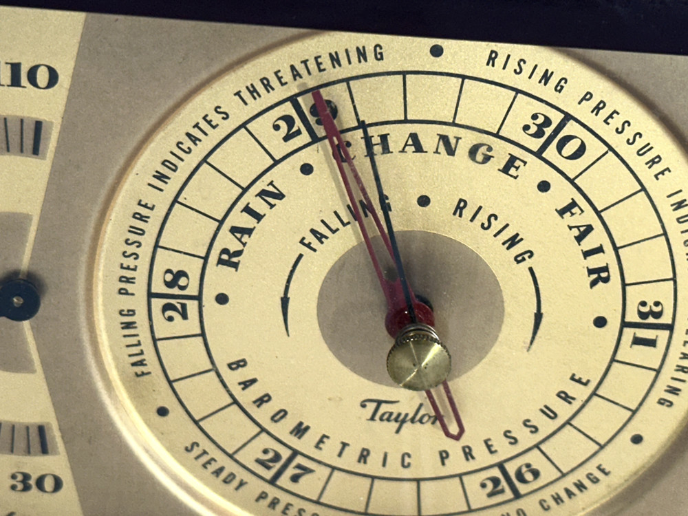 1926 Art Deco Bakelite Taylor Instruments Barometer Stormoguide