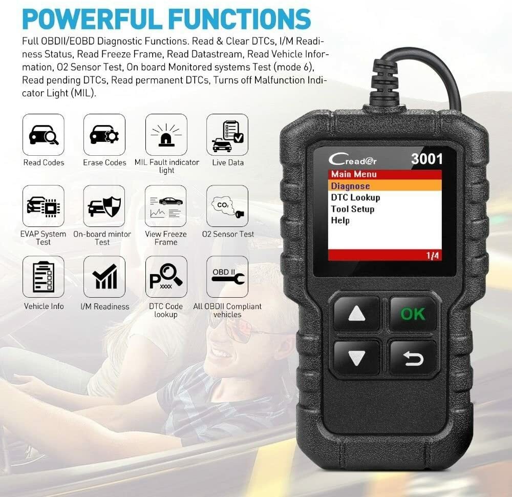 Automotive OBD2 Scanner OBD Code Reader Car Diagnostic Tool Check Engine Fault