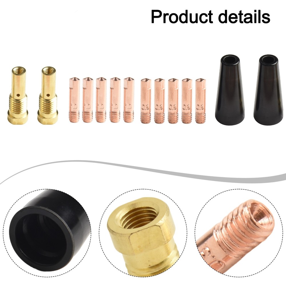 Welding Accessory Pack Includes Gasless Nozzles and Multiple Contact Tips
