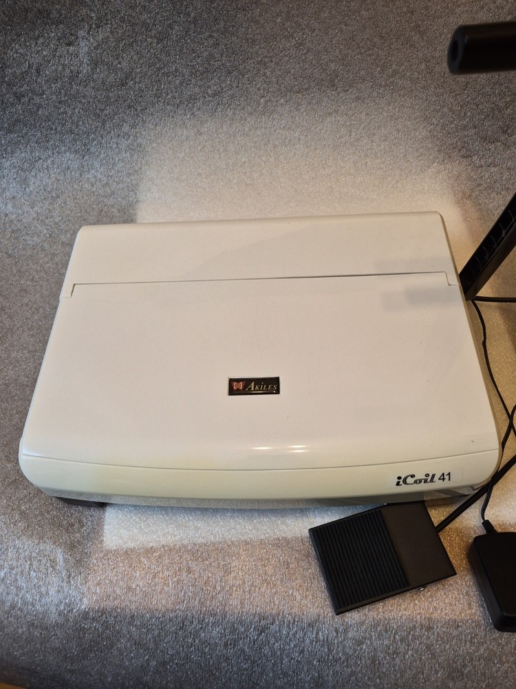 💧 AKILES iCOIL 41 Plastic Coil Binding Machine TESTED AND WORKS