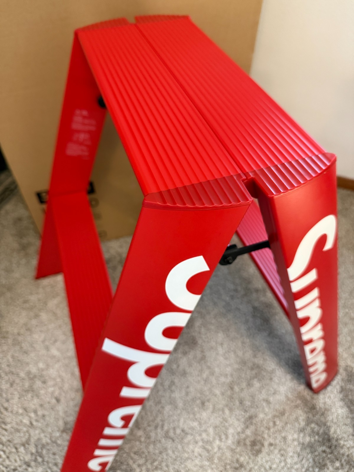 Supreme Lucano Step Ladder Red Box Logo FW18 100% Authentic (BRAND NEW)