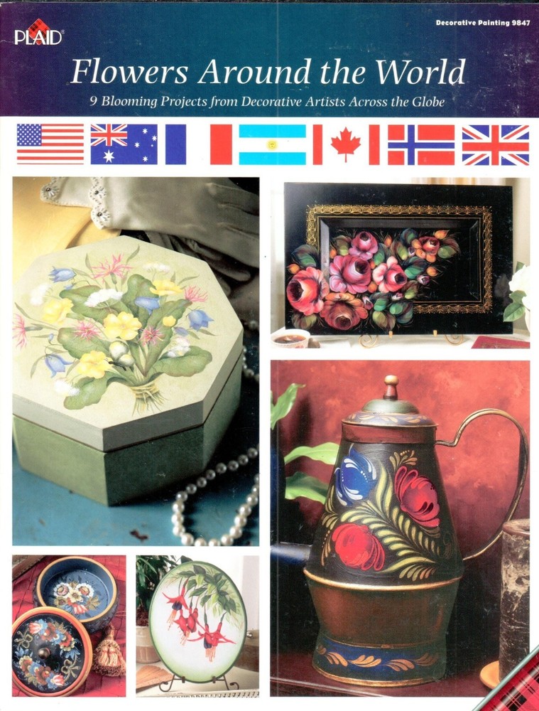 Flowers Around The World Decorative Painting Patterns Craft Book