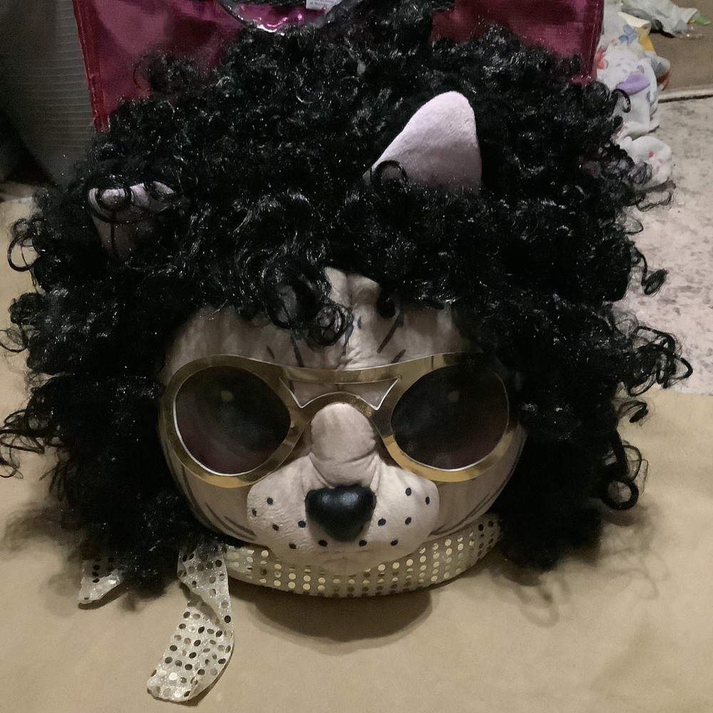 KOOL KITTY Halloween Mascot Cat Head. Adjustable Sizing.