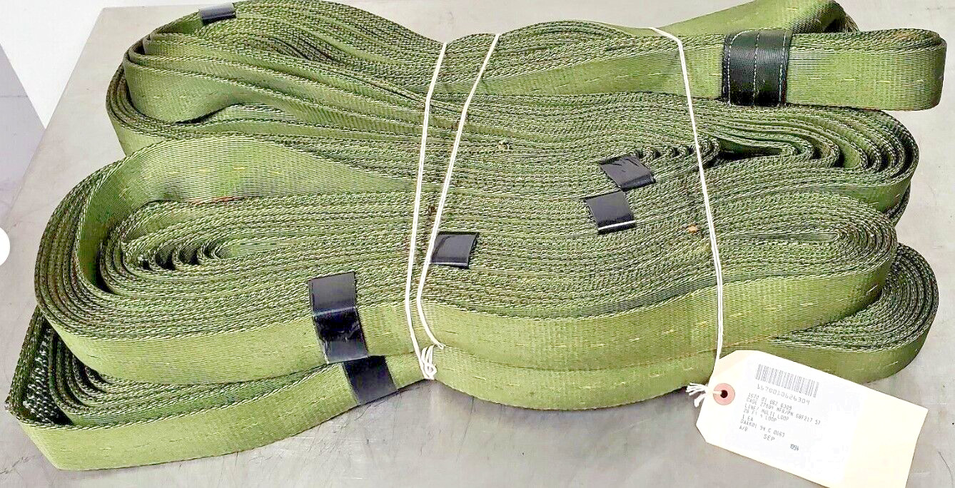 28’ Foot Military 4 Loop 8 Ply Tow Strap Cargo Tie Down 89,000 PULL Lift,Sling