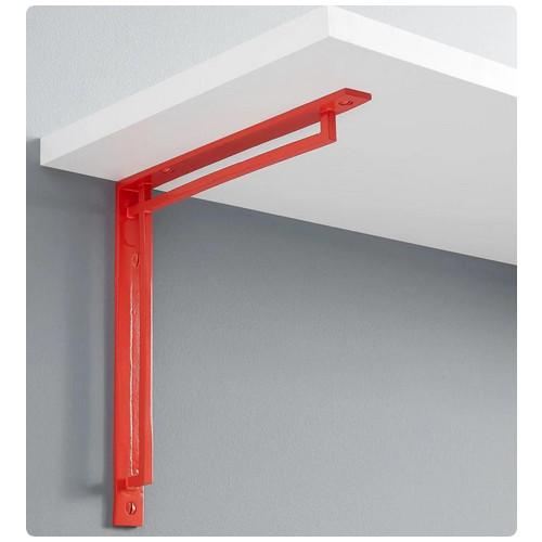 Signature Hardaware - Harridge Solid Brass Shelf Bracket 9" - Coral