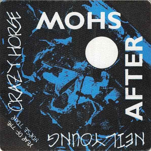 Neil Young & Crazy Horse Backstage Pass Blue After Show Cloth Variant