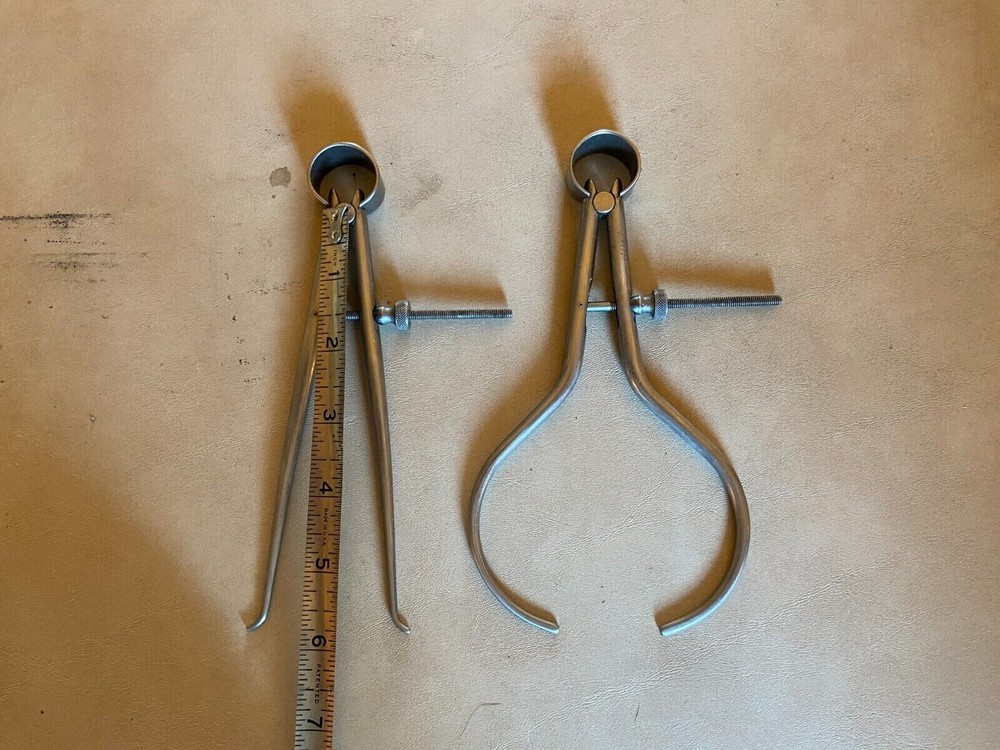 Starrett 6" Inside and Outside Round Spring Caliper Set