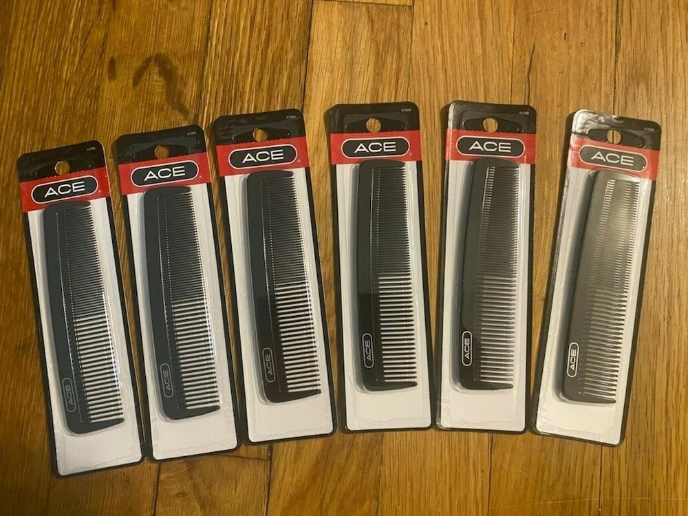 (6 Qty) Ace 5" Pocket Comb (61586)