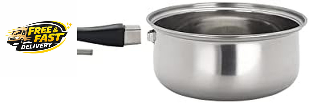 12 Piece Stainless Steel Cookware Set, Silver