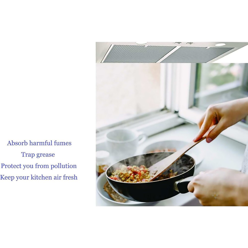 2 Pack Durable 8in*8in Aluminum Range Hood Filter For Ventline BCC024600