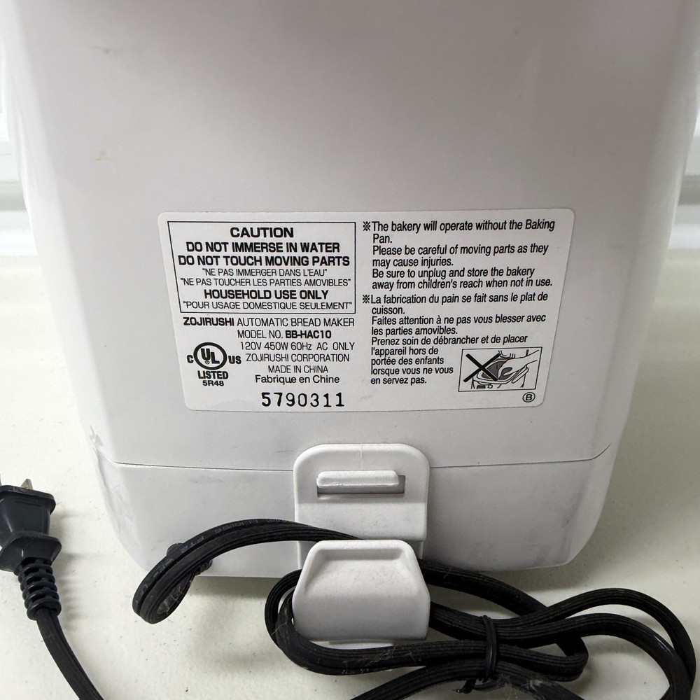 Zojirushi BB-HAC10 Home Bakery 1-Pound-Loaf Programmable Mini Breadmaker