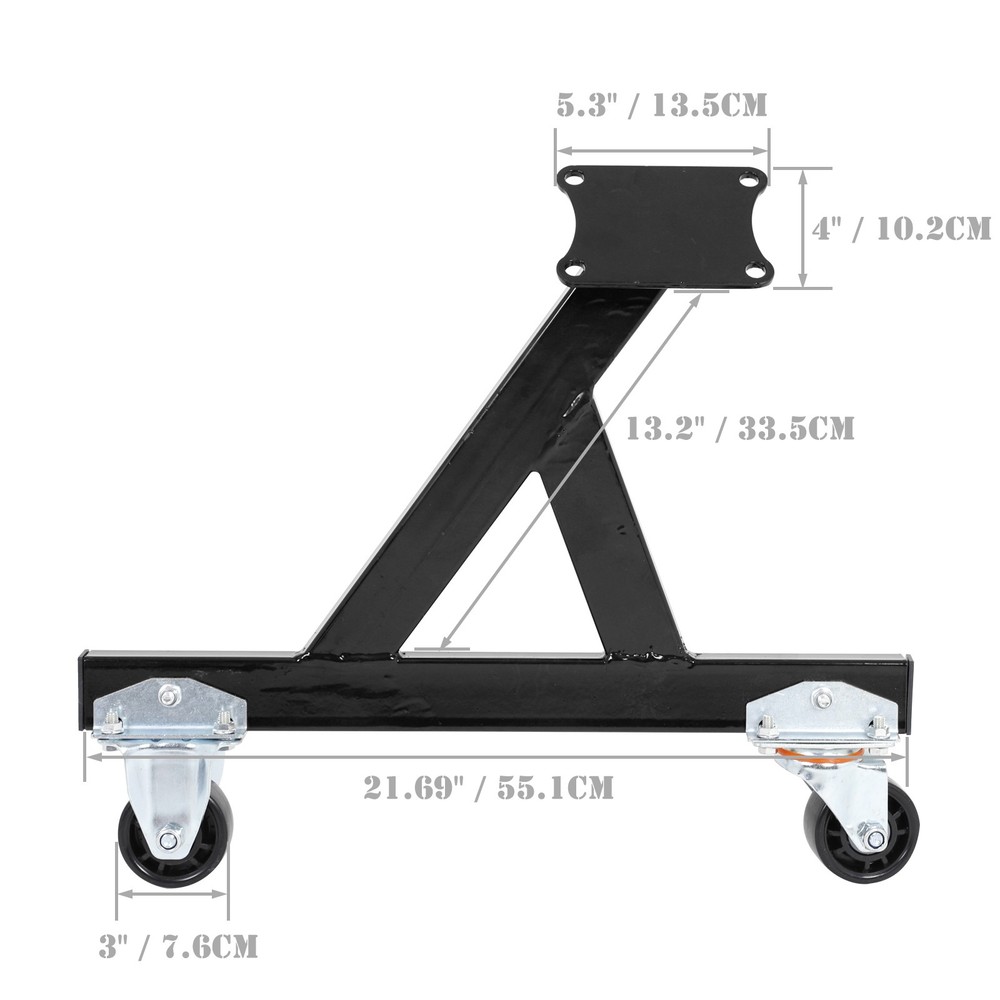 For Chevy LS1 LS2 LS3 LS6 Engine Storage Stand w/ Casters Black