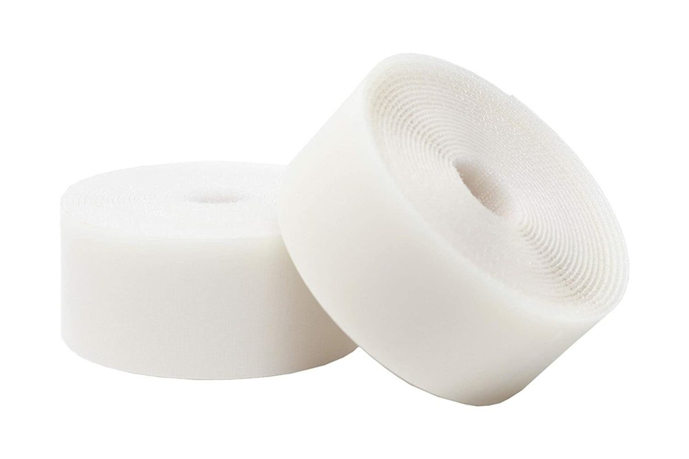 White 2 Inch Wide Hook & Loop 5 Yard Self Adhesive Industrial Strength