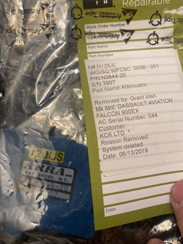 ARRA N3844-20 VARIABLE ATTENUATOR S/N 3907