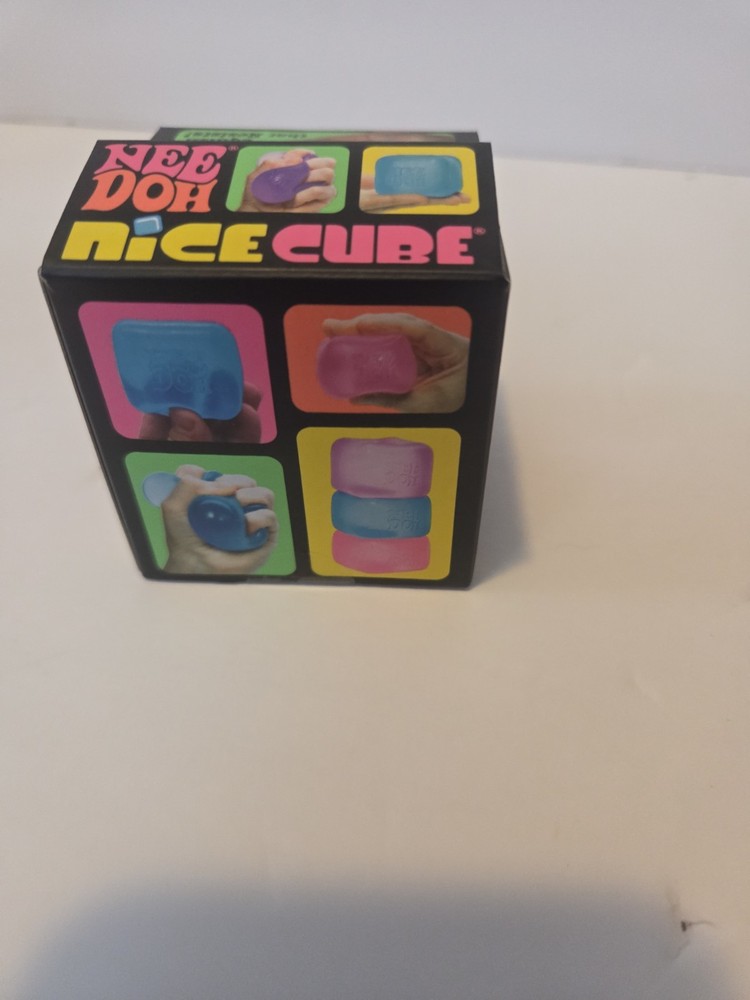 Needoh Nice Cube Purple Sensory Squeeze Toy with Super Solid Squish - 2.25" Cube