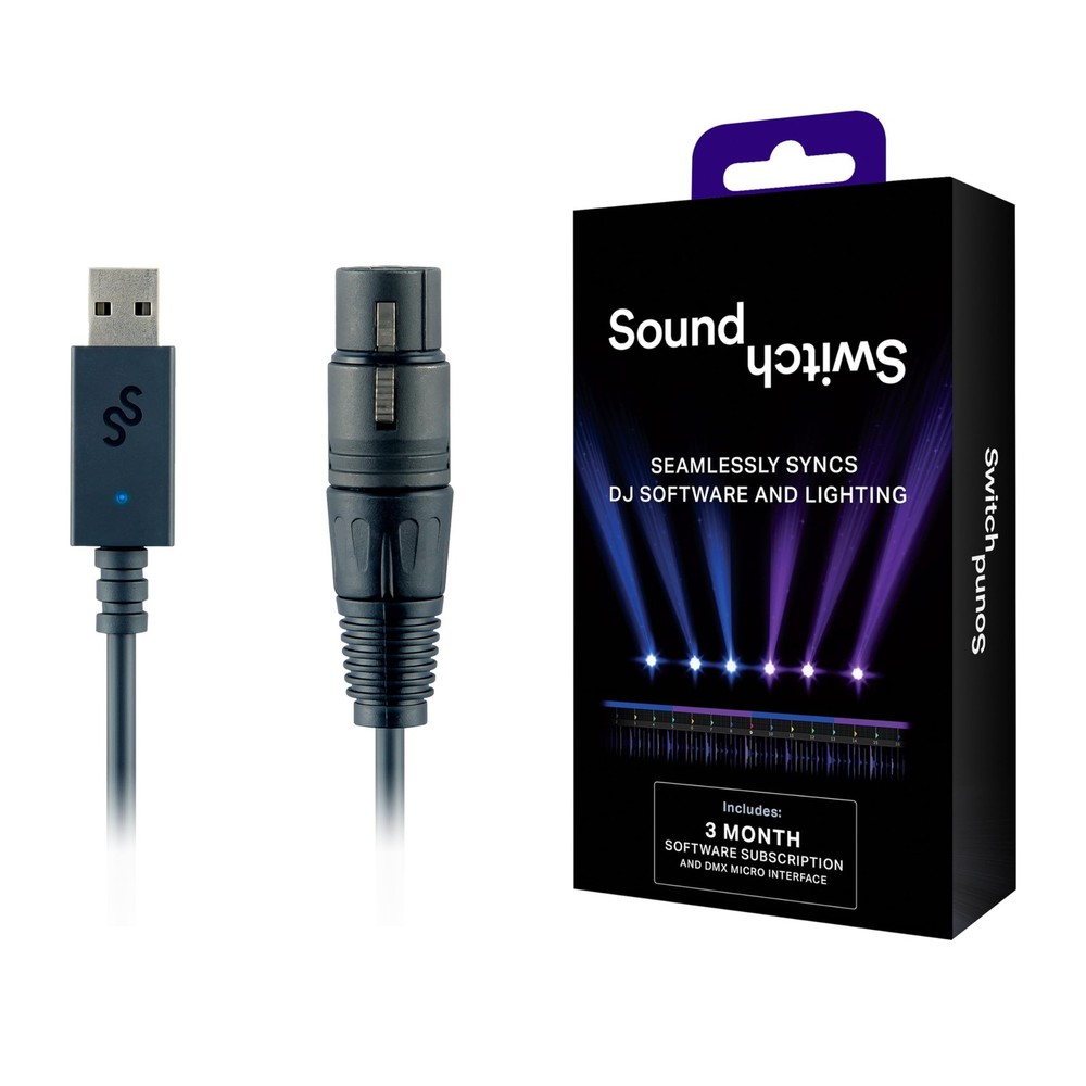 Micro DMX Interface - Ultra-Compact USB to DMX Interface with 3-Month Free So...