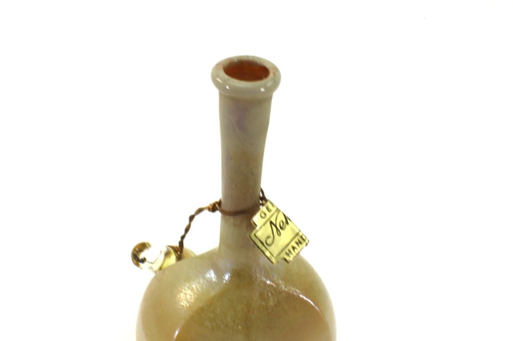 Neker PERFUME BOTTLE Jerusalem Handmade Art Glass 5 ½” Empty