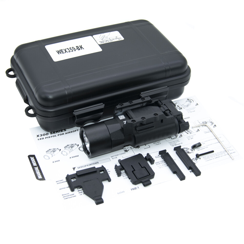 X300U 500LM LED Weapon Flashlight Gun 20mm Picatinny Rail Torch for rifle Pistol