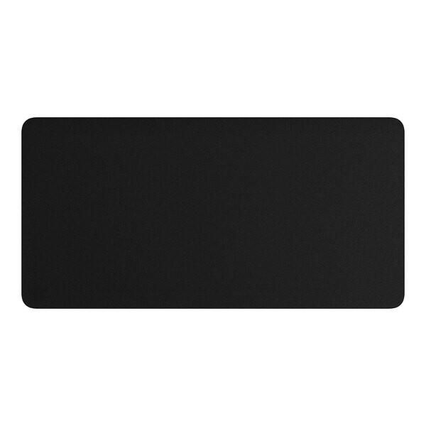 30" x 72" Rectangular Restaurant Table Top with Black Laminate Top Finish