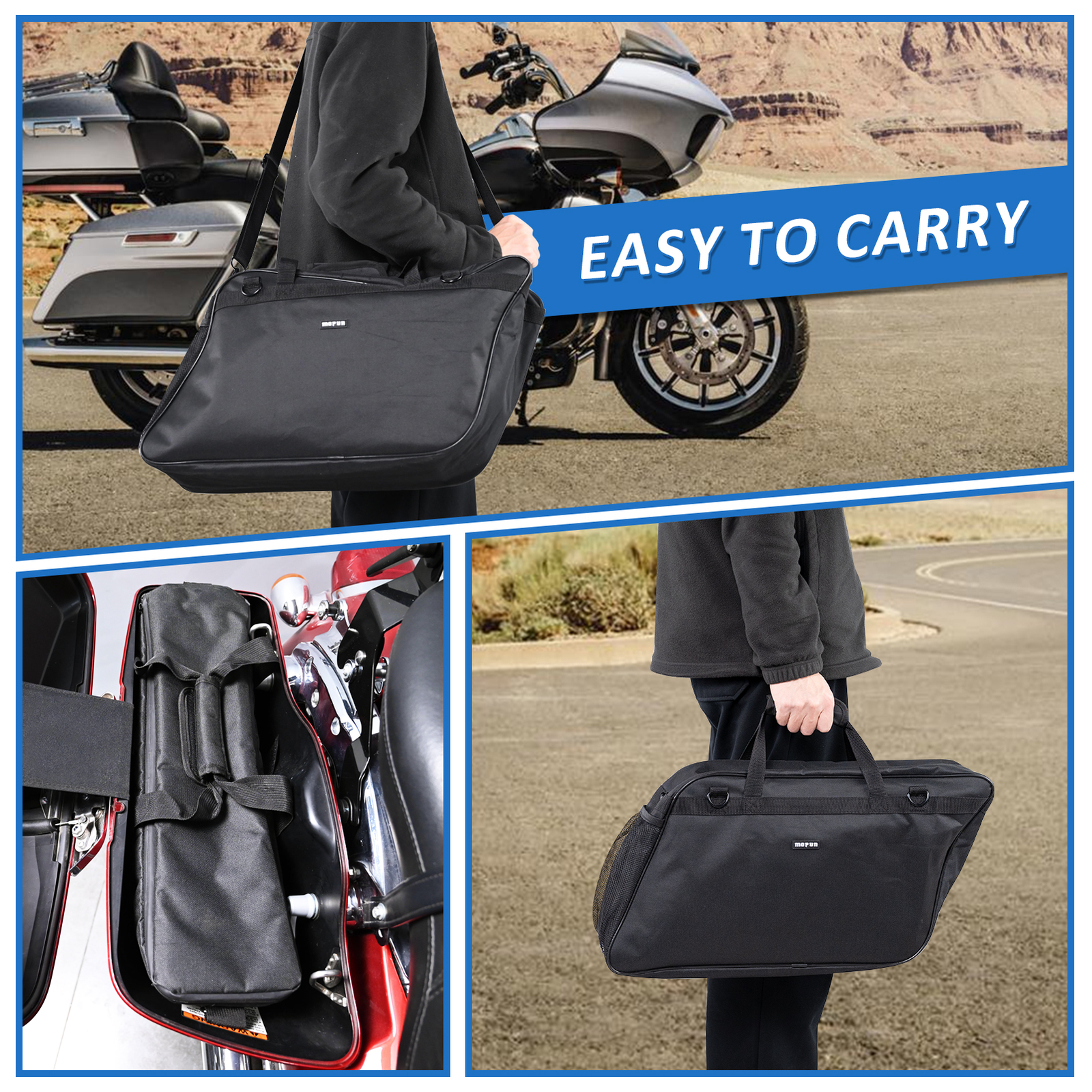 Street Glide Saddlebag Insert Cooler Waterproof Bag For Harley Touring 1993-2024