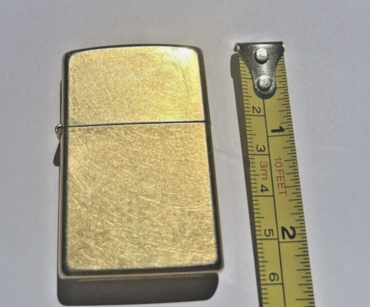 2003 ZIPPO Classic Gold Brushed Cigarette Lighter