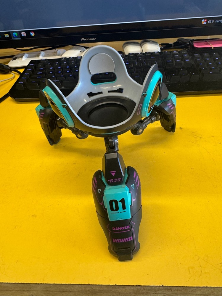 Table Stand Holder Spaceship Alien Theme Adjustable Echo Dot