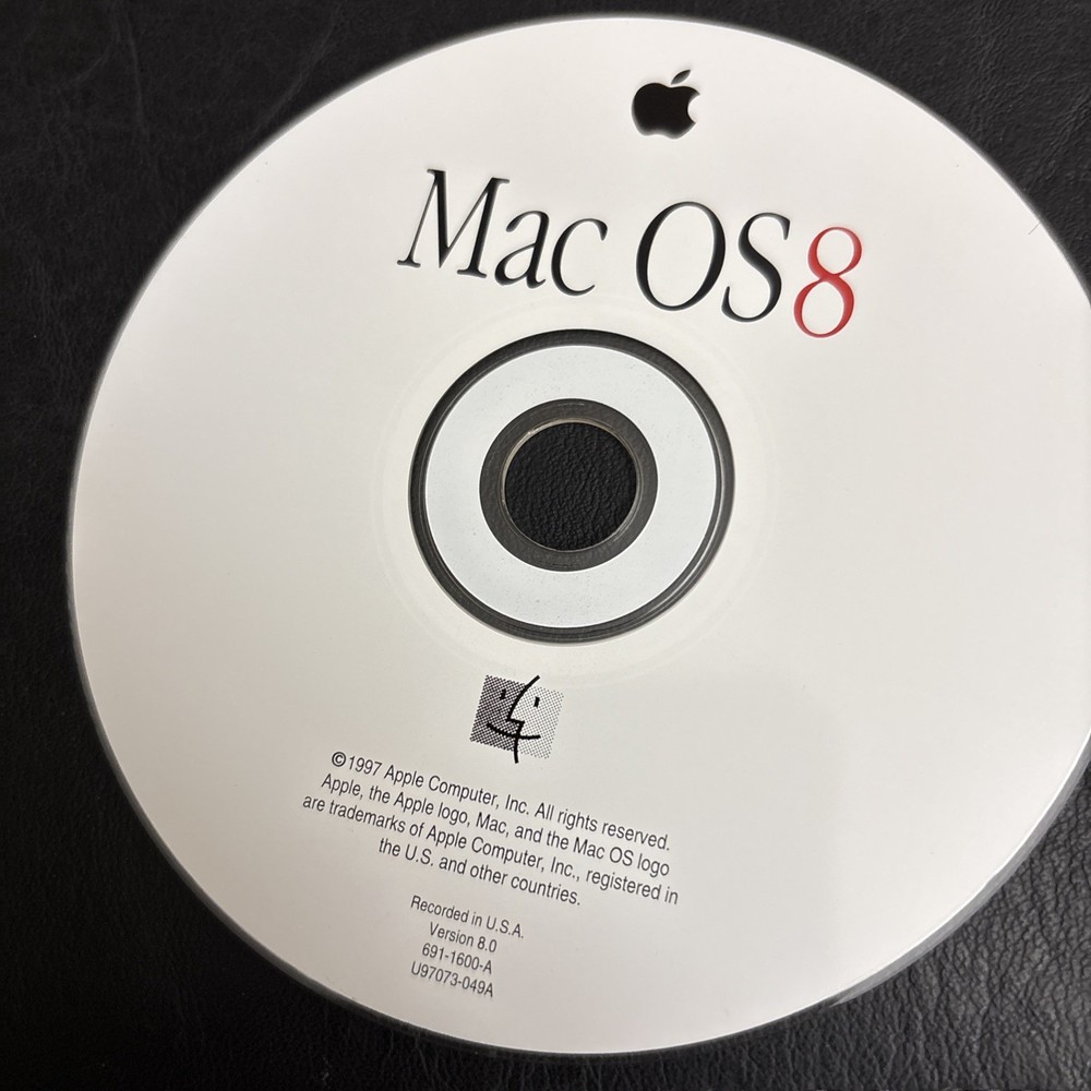 Mac OS 8 Apple Computer Operating System CD Rom Install Disc
