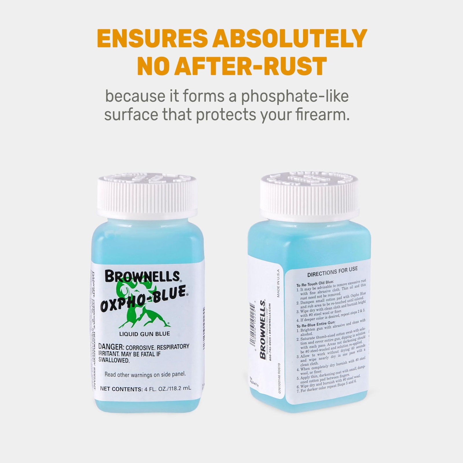 Brownells Oxpho-Blue Liquid Gun Blue, Cold Bluing Solution 4oz