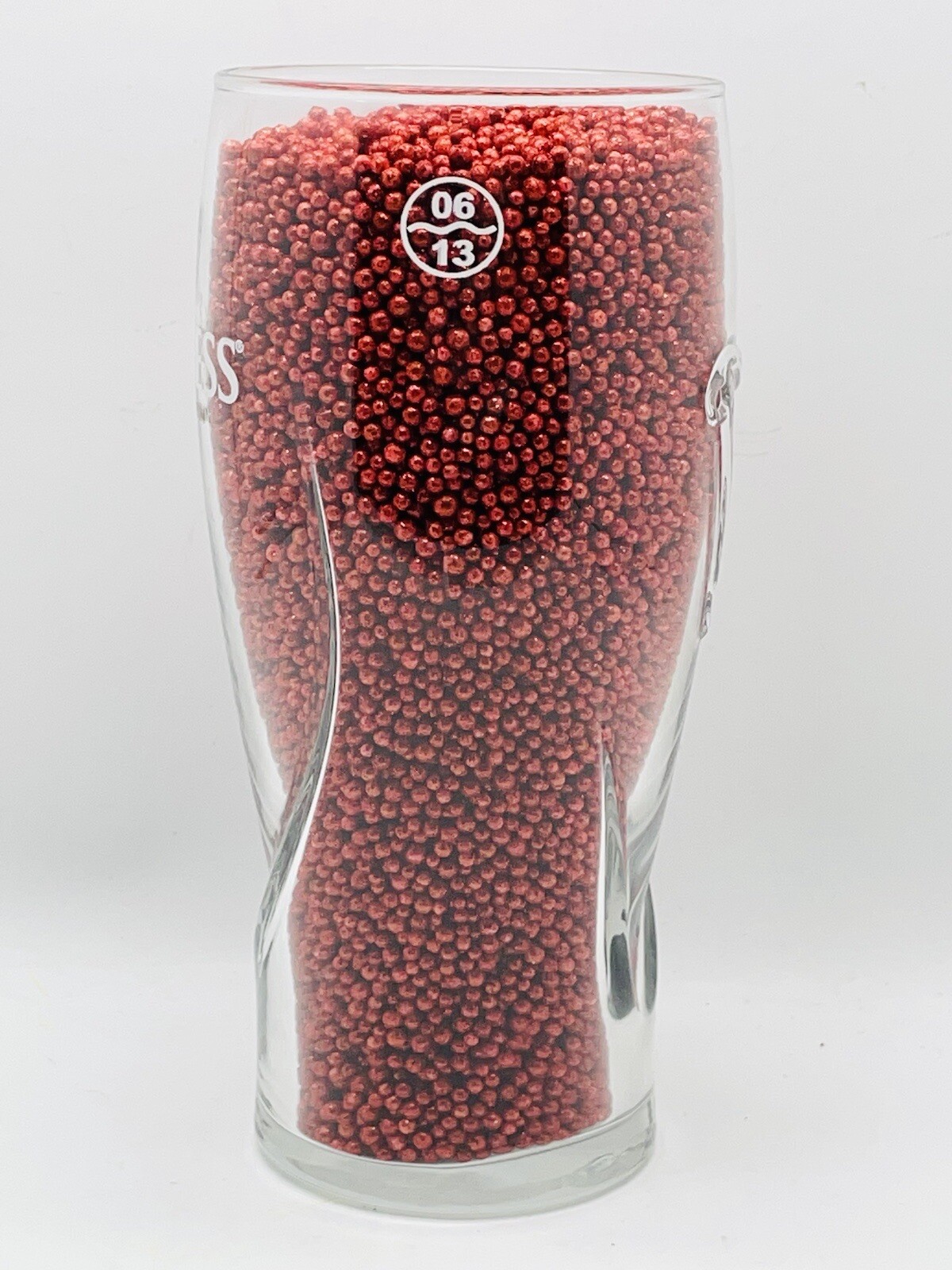 Guinness Brewed In Dublin Beer Pint Glass 3 D Harp Man Cave piece 16 oz MARK