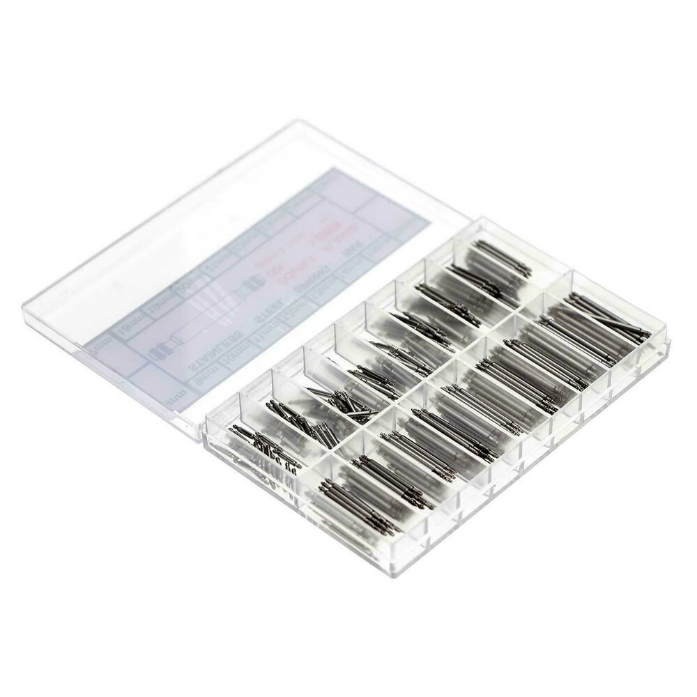 360pcs Watchmaker Watch Band Spring Bars Strap Link Pins Steel Repair Kit Tools
