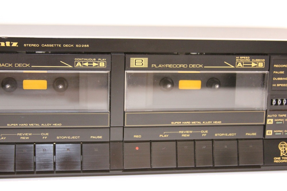 MARANTZ SD -255 Stereo Double Cassette Deck, Hi Speed Syncro Dubbing- TESTED