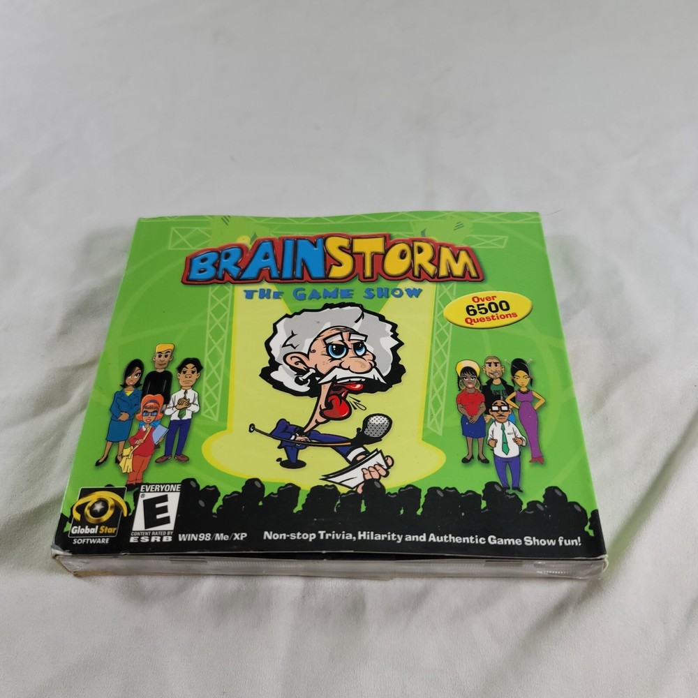 2003 Brainstorm The Gameshow SEALED CD Rom Windows 98/Me/XP PC  CD Rom Game