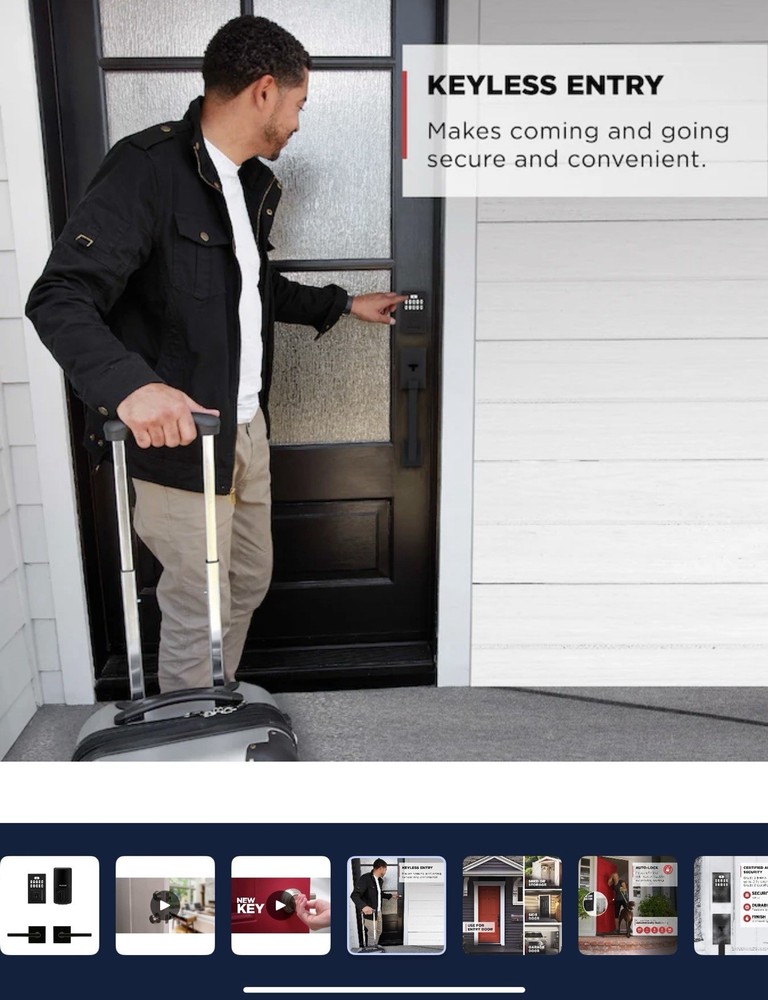 Kwikset SmartCode 260 Keypad Lock Halifax Lever Combo Pack Electronic Deadbolt