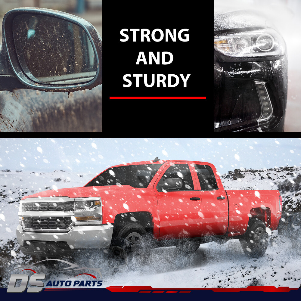 Fit For 14-18 Chevy Silverado GMC Sierra Double Cab Rocker Panels & Cab Corners