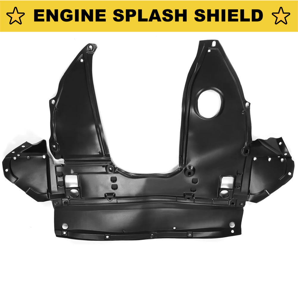 Black Front Engine Splash Shield For 2016-2018 Nissan Altima / 2016-2021 Maxima