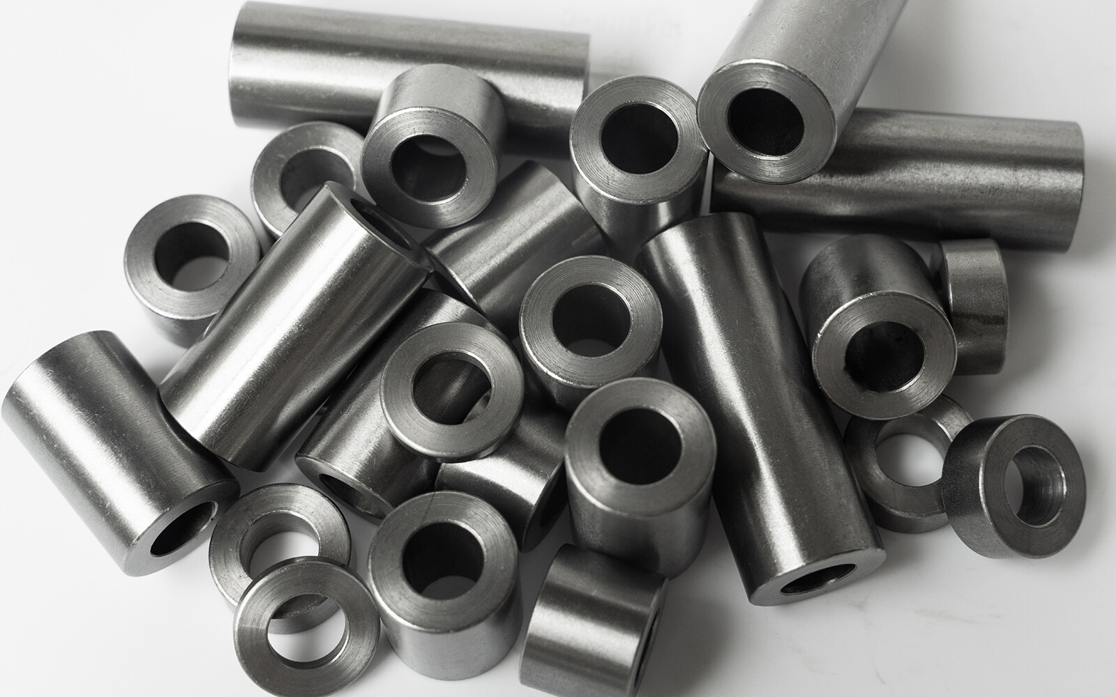 New Mild Steel Spacer Bushing 1/2" OD x 1/4" ID--Fits M6 or 1/4" Bolts