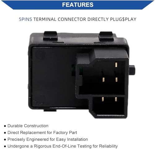 Passengers Side Power Window Switch & Door Lock Switch Button Compatible with