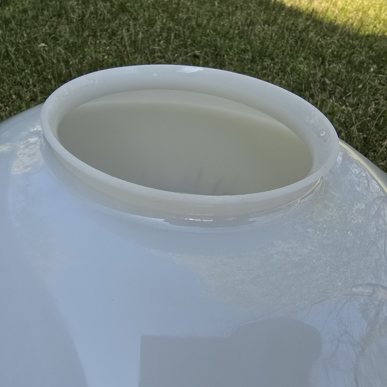 Vintage Schoolhouse Light Milk Glass Globe Large Farmhouse Restoration