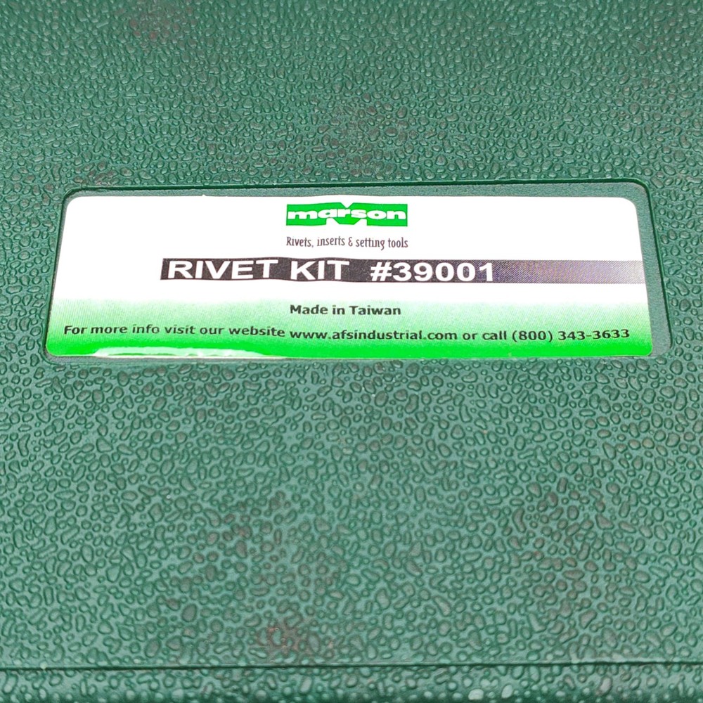 Marson 39001 Rivet Kit Model HP-2 w/ Case & Rivets