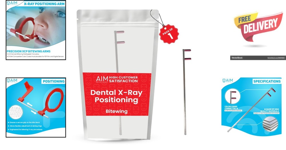 High-Quality Dental X-Ray Positioning Indicator with Red Alignment Arm